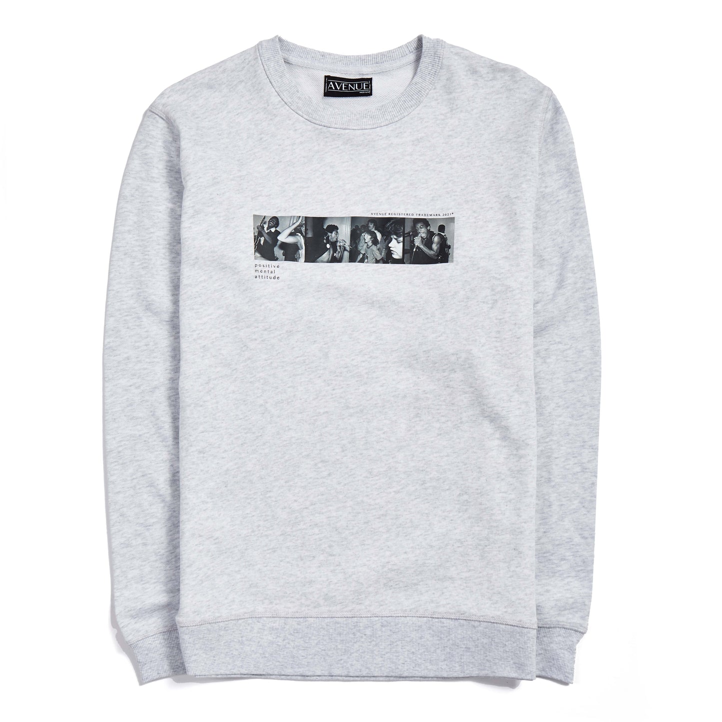 PMA FRENCH TERRY CREWNECK HEATHER GREY