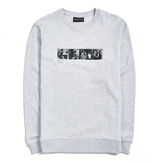 PMA FRENCH TERRY CREWNECK HEATHER GREY