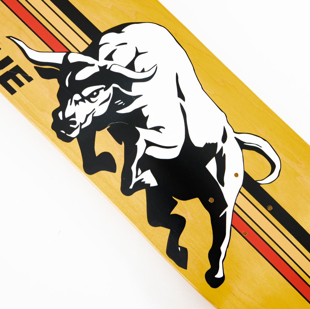 KNOCKOUT 8.375 SKATEBOARD DECK YELLOW
